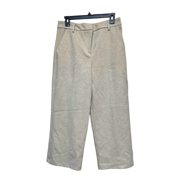 Reserved Designed in Poland Minimalist Light Gray Tailored Cropped Pants - Picture 1 of 8